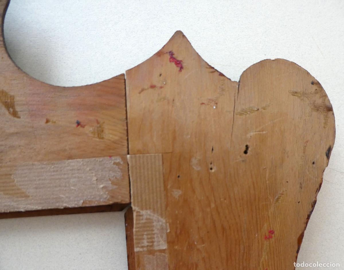 Antig&uuml;edades: Antiguo marco cornucopia de madera - Foto 5
