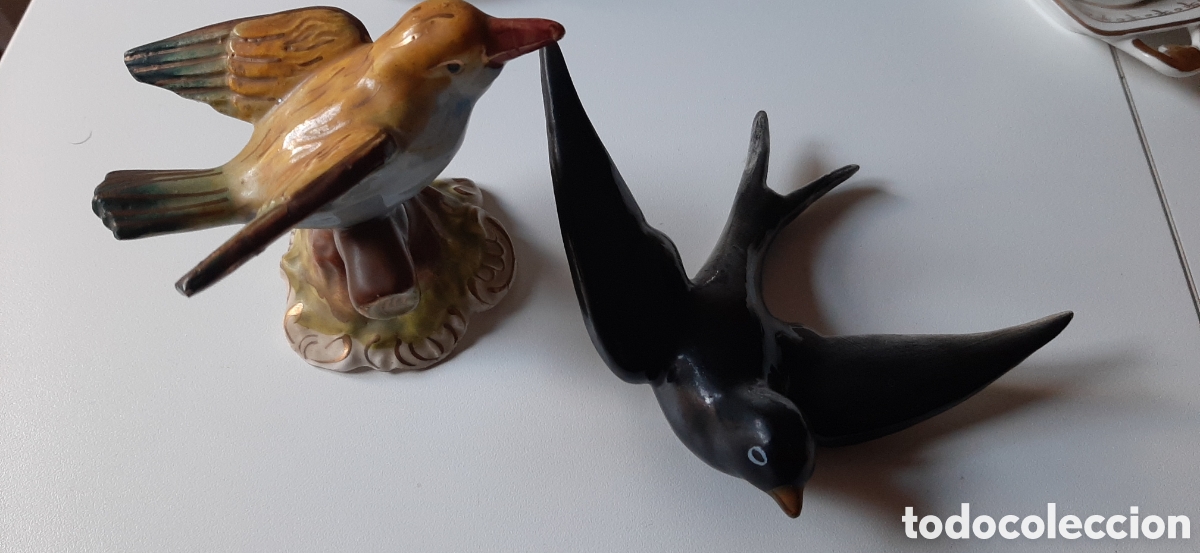 Antig&uuml;edades: P&aacute;jaros de porcelana