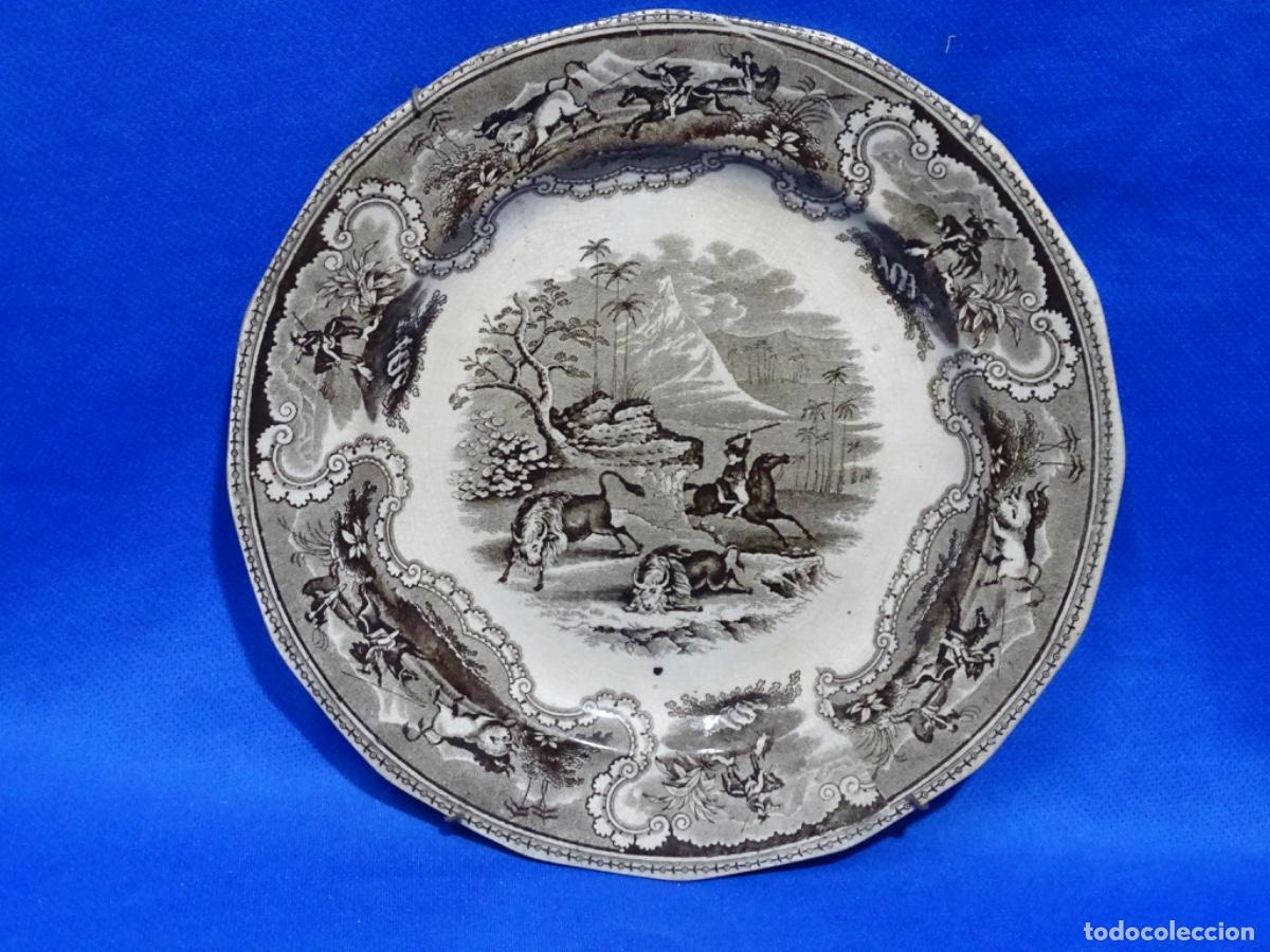 Antig&uuml;edades: PLATO FABRICA DE CARTAGENA. DI&Aacute;METRO 24 CM.