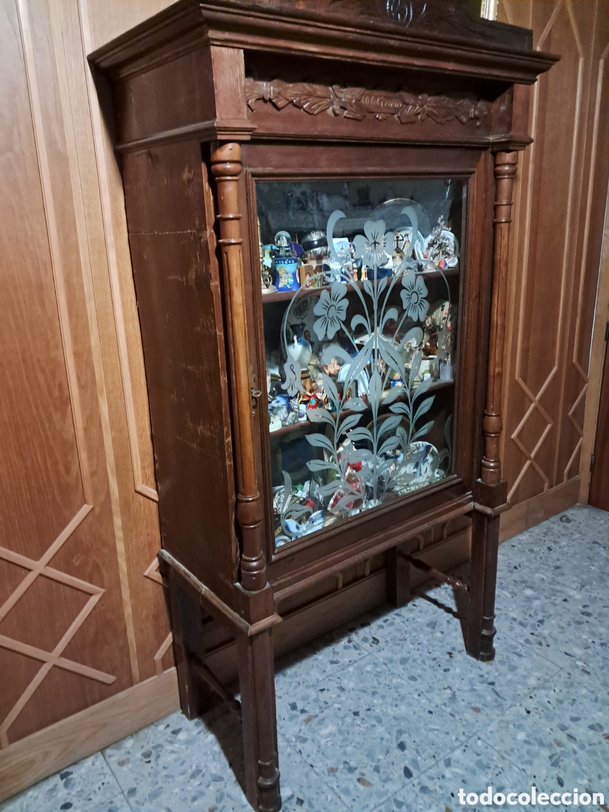 Antig&uuml;edades: Vitrina antiga Isabelina - Foto 3