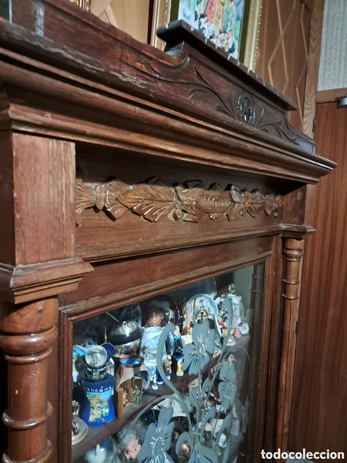 Antig&uuml;edades: Vitrina antiga Isabelina - Foto 4