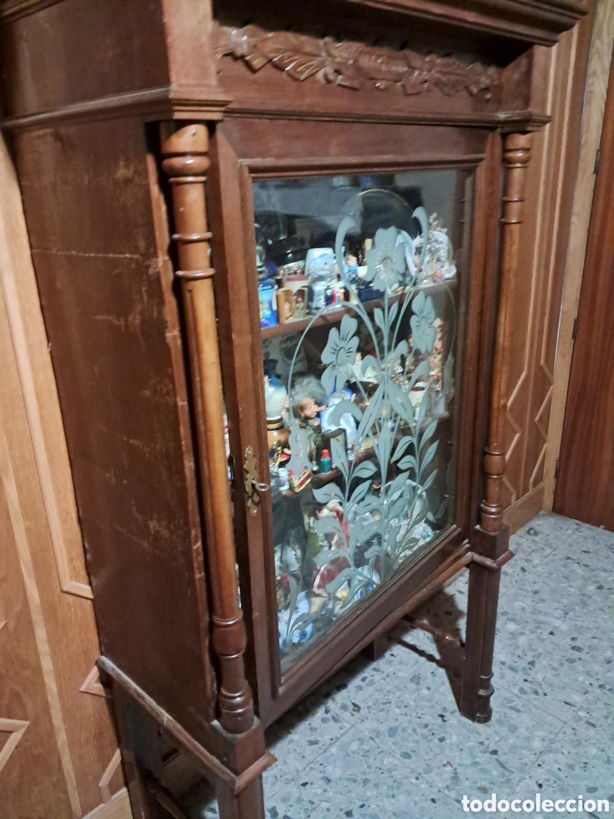 Antig&uuml;edades: Vitrina antiga Isabelina - Foto 7
