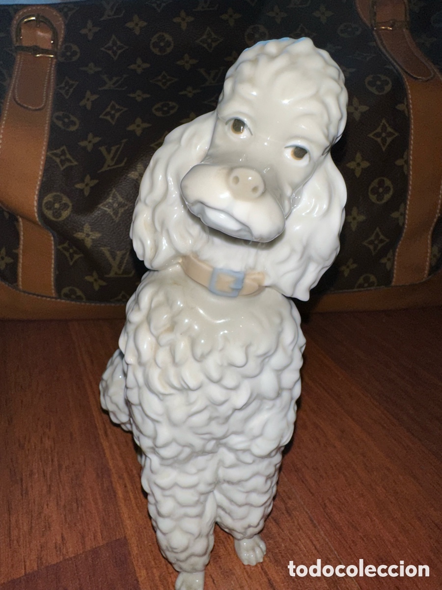 Antig&uuml;edades: Perro de porcelana Caniche de Lladr&oacute; - Foto 2