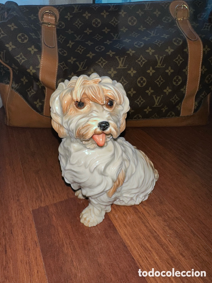 Antig&uuml;edades: Perro de porcelana de Algora - Foto 1