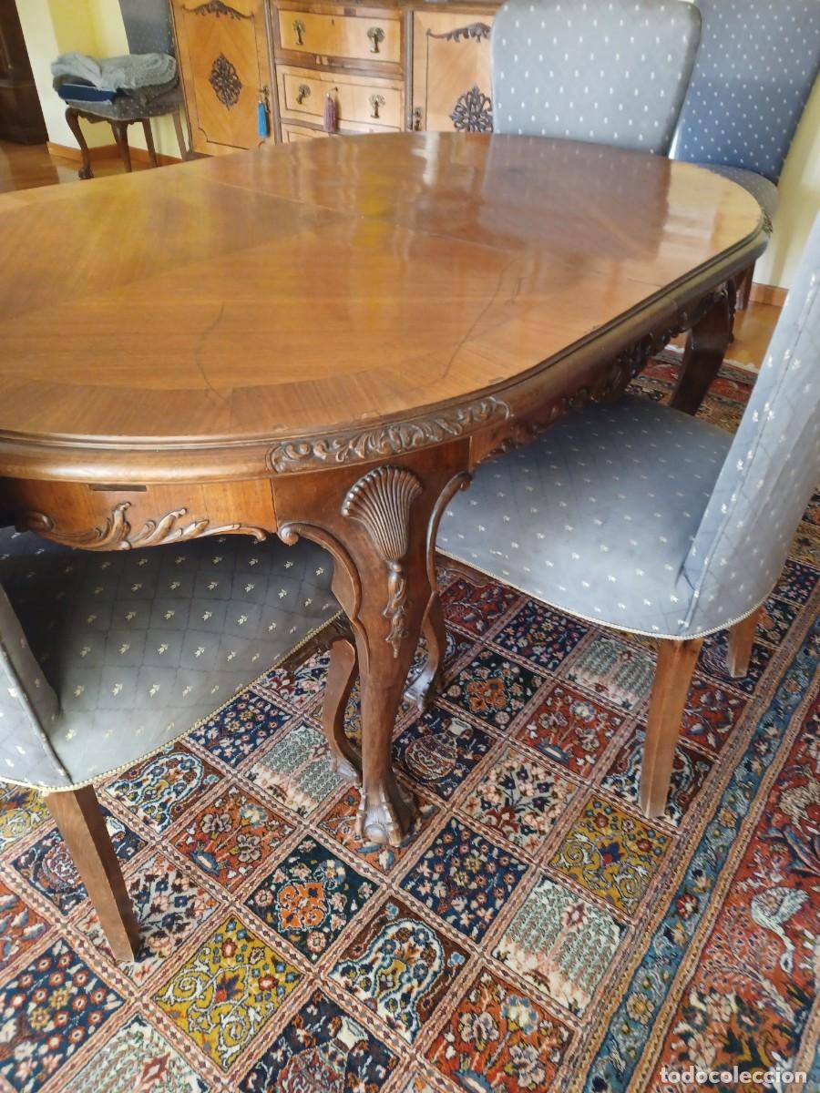 Antig&uuml;edades: Mesa de caoba grande - Foto 3