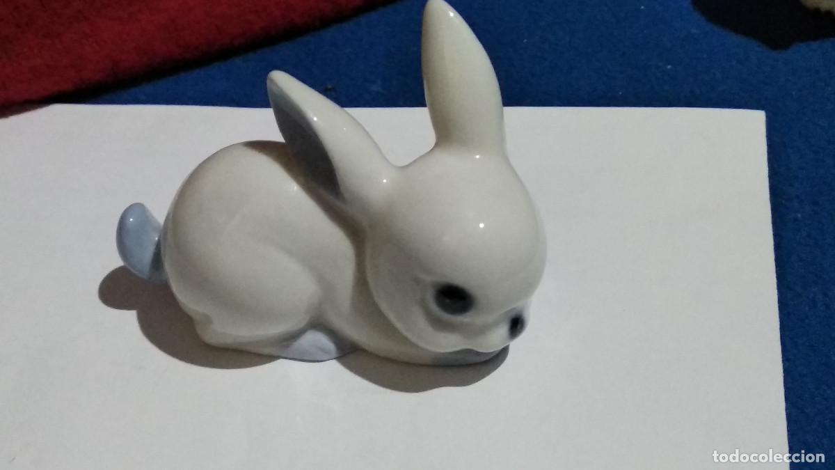 Antig&uuml;edades: CONEJO PORCELANA PRECIOSA FIGURA DE COLECCI&Oacute;N - VER FOTOS EN PERFECTOESTADO