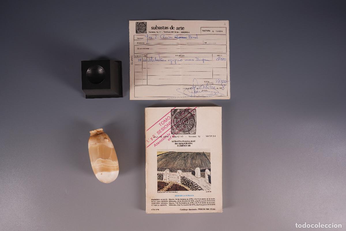 Antig&uuml;edades: Alabastr&oacute;n Egipcio con documentaci&oacute;n - Foto 19