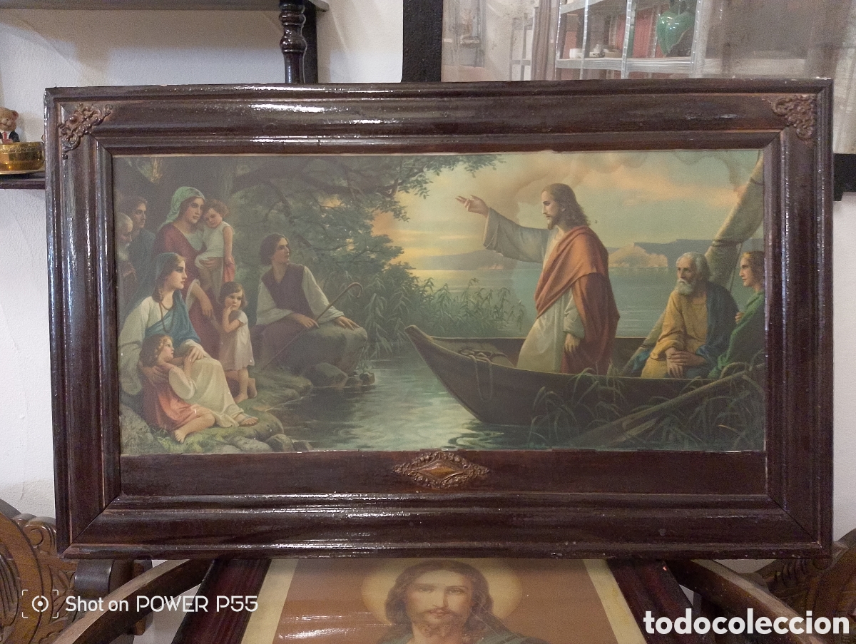 Antig&uuml;edades: Cuadro antiguo y marco - Foto 1