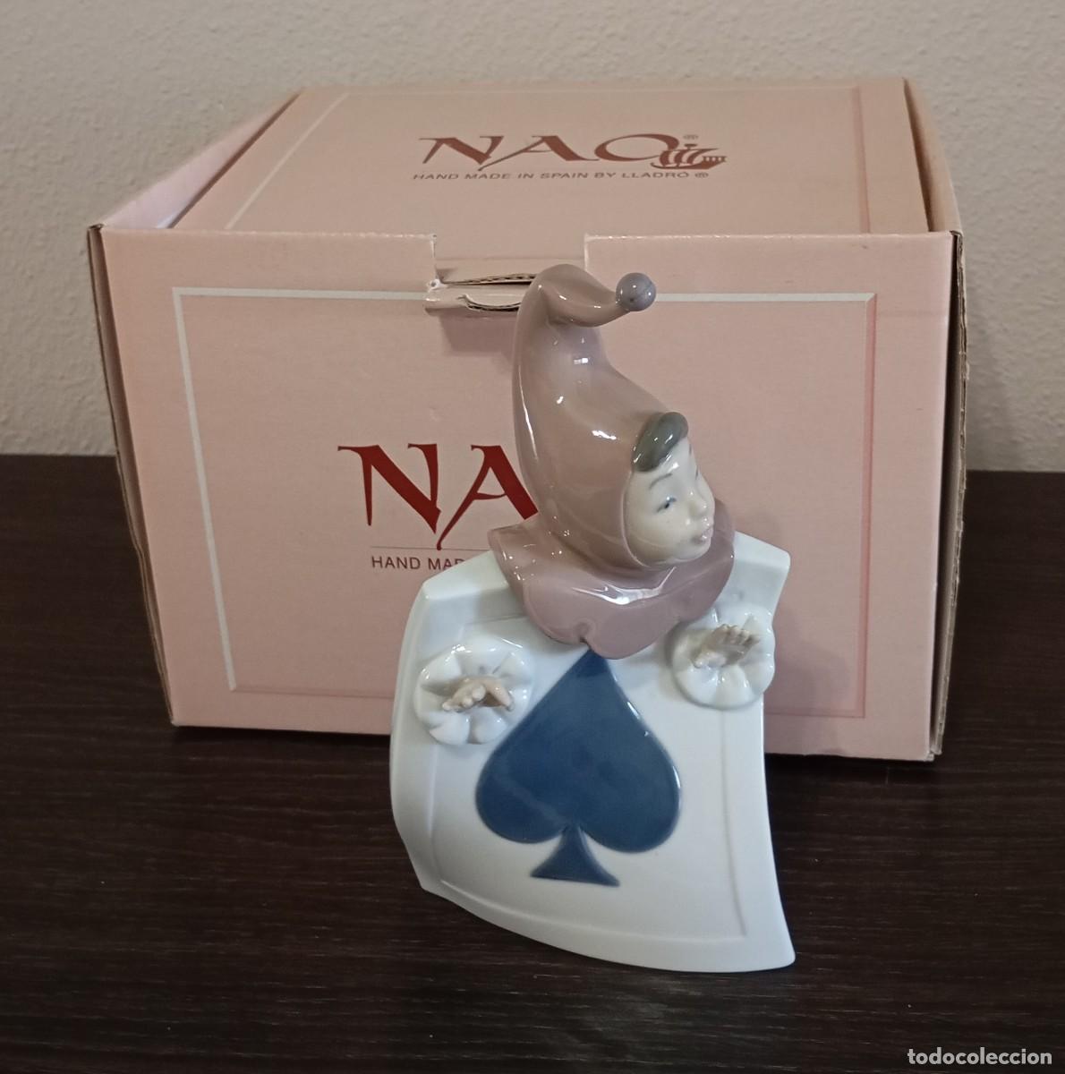 Antig&uuml;edades: HERMOSA FIGURA DE PORCELANA DE ALTA CALIDAD AS DE PICAS DE LA MARCA NAO BY LLADRO, VINTAGE