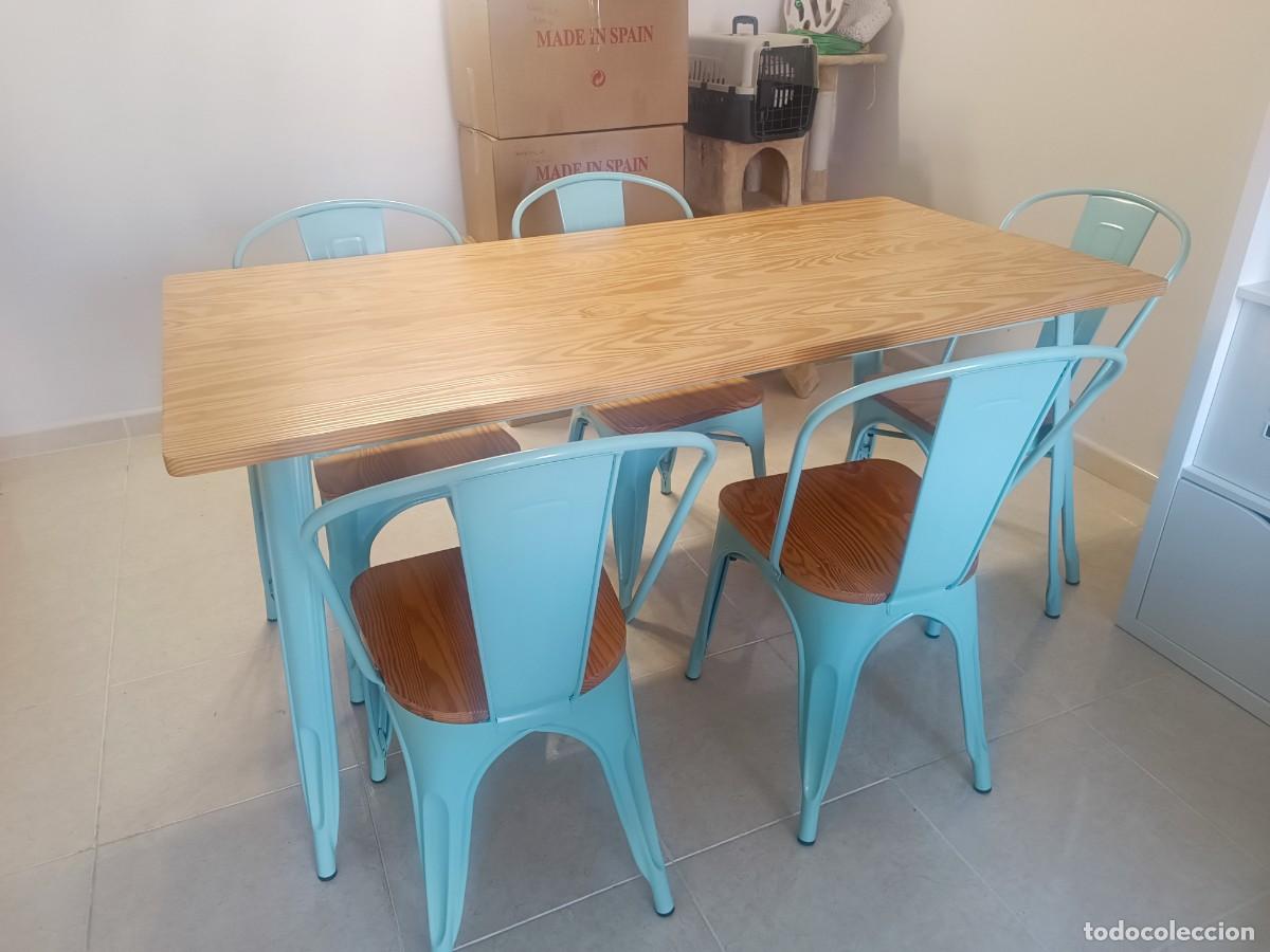 Antig&uuml;edades: Mesa rectangular con 6 sillas - Foto 1