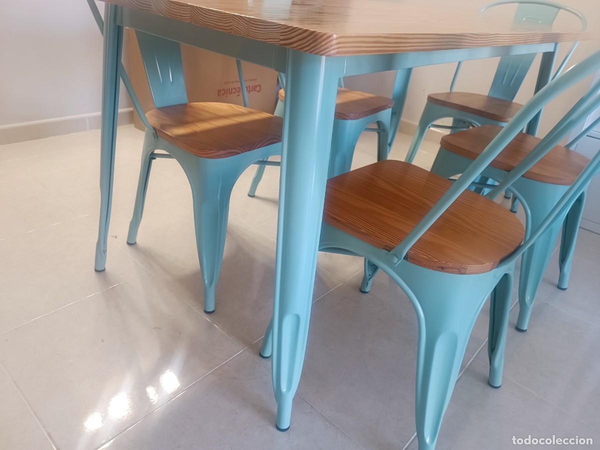 Antig&uuml;edades: Mesa rectangular con 6 sillas - Foto 5
