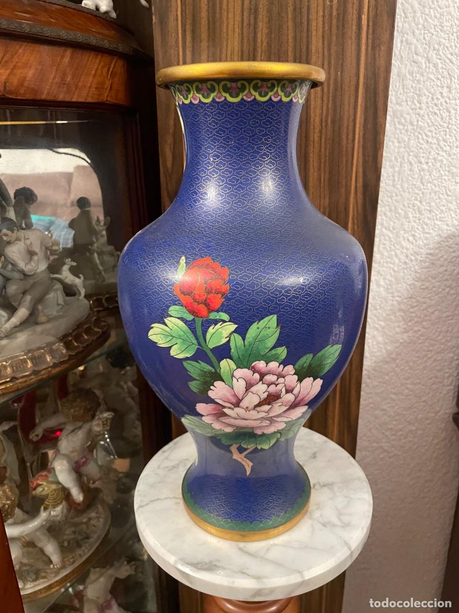 Antig&uuml;edades: GRAN JARR&Oacute;N. ESMALTE CLOISONN&Eacute;. - Foto 2
