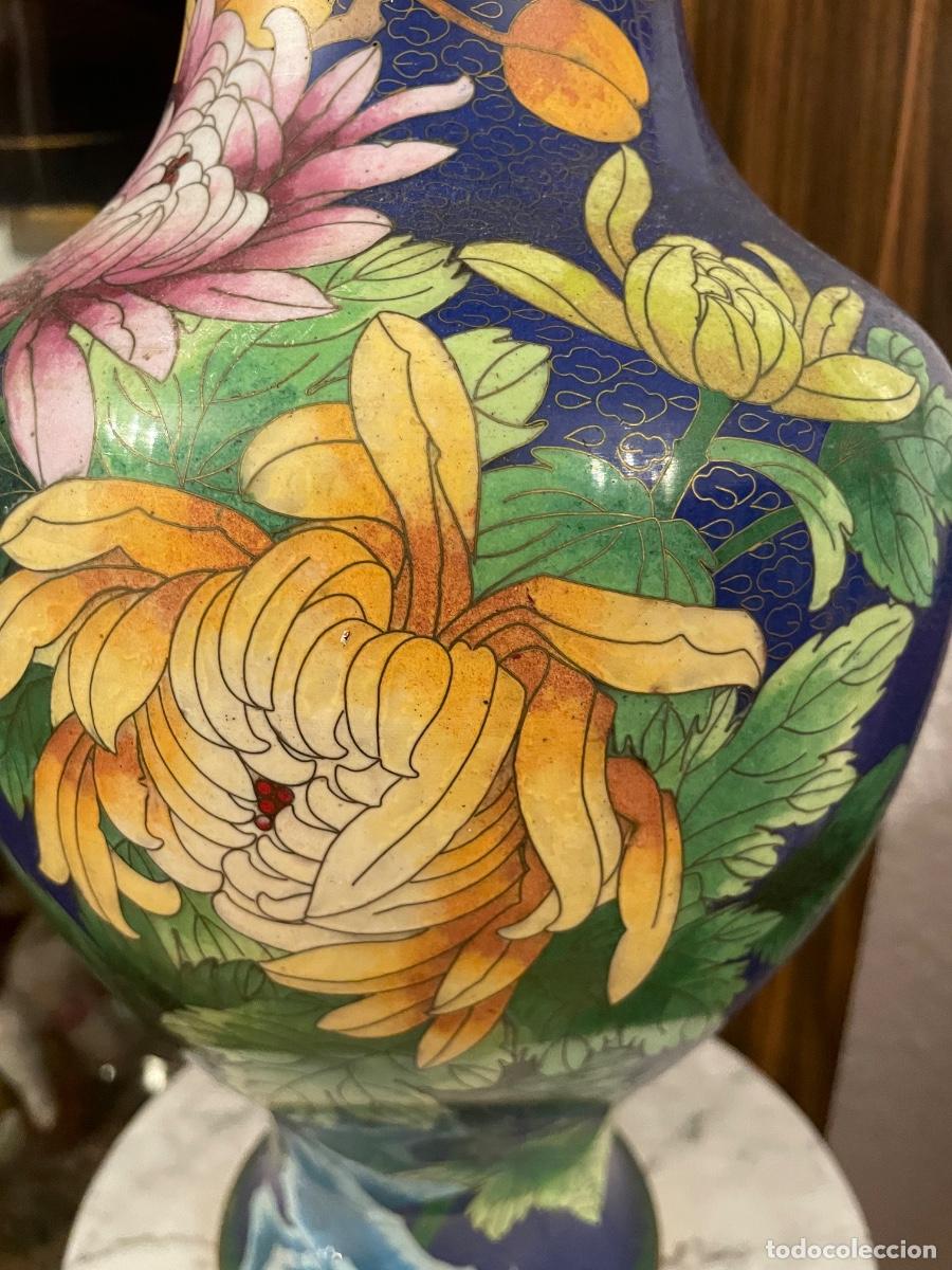 Antig&uuml;edades: GRAN JARR&Oacute;N. ESMALTE CLOISONN&Eacute;. - Foto 4