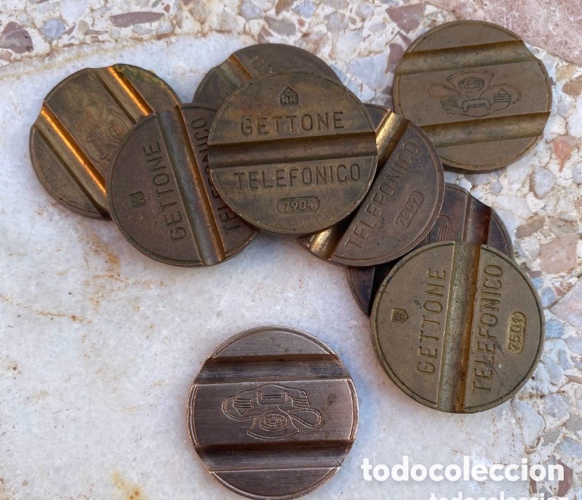 Antig&uuml;edades: Fichas de tel&eacute;fono Italianas