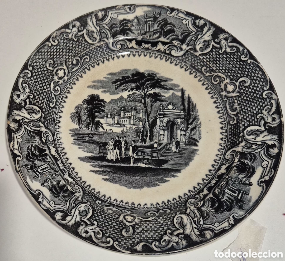Antig&uuml;edades: EXCELENTE PLATO DE SAN JUAN DE AZNALFARACHE. SIGLO XIX