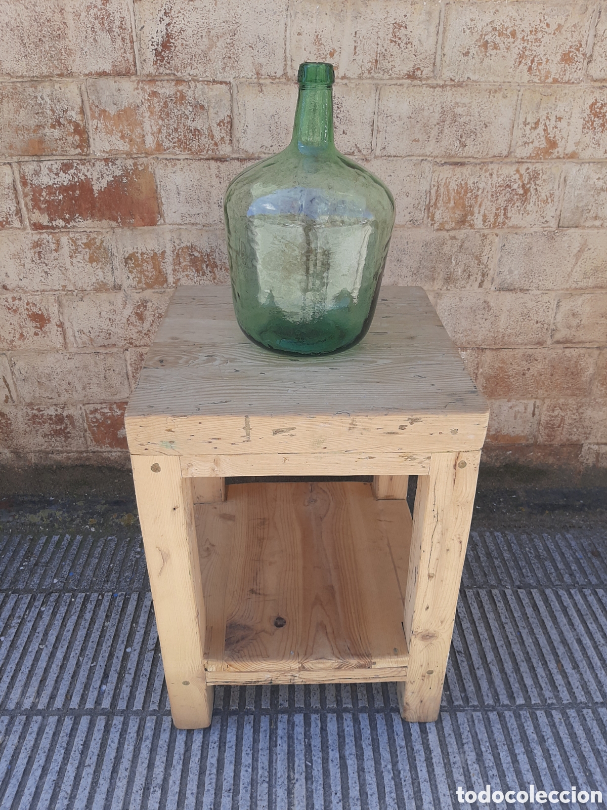 Antig&uuml;edades: Mesa auxiliar robusta r&uacute;stica - Foto 7