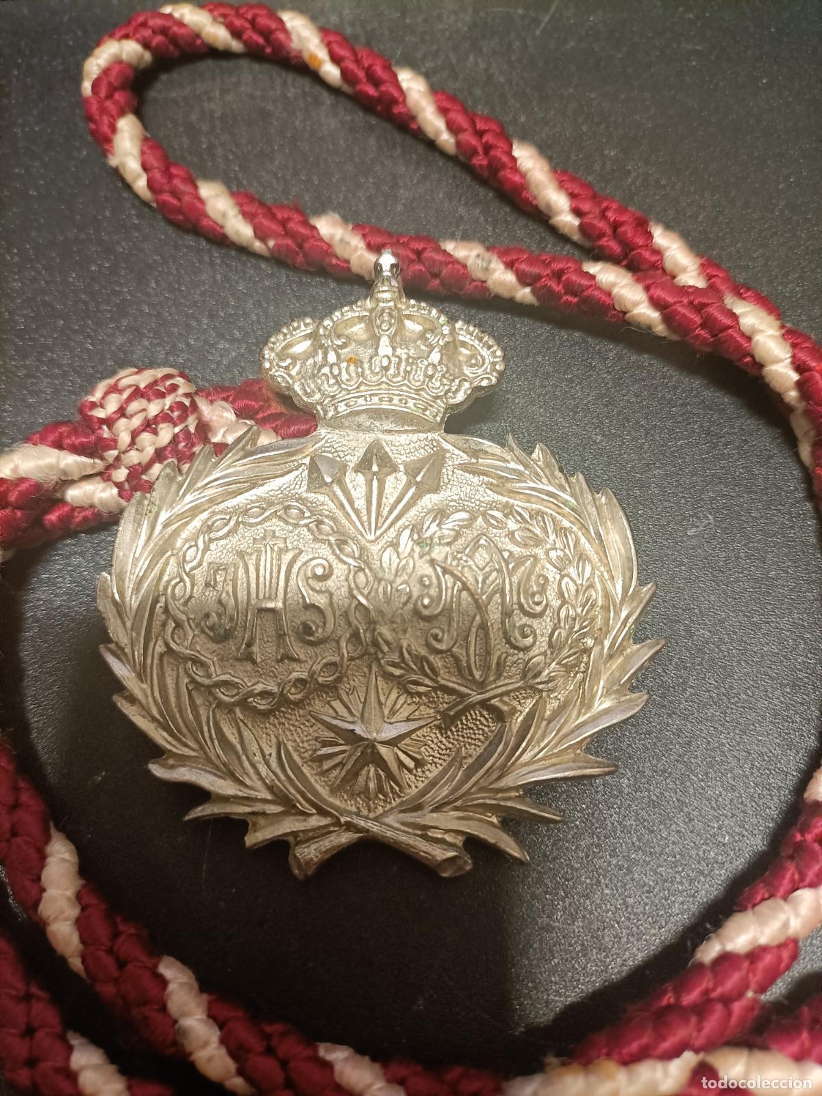 Antig&uuml;edades: MEDALLA HERMANDAD DE LA BORRIQUITA PUERTO REAL CADIZ
