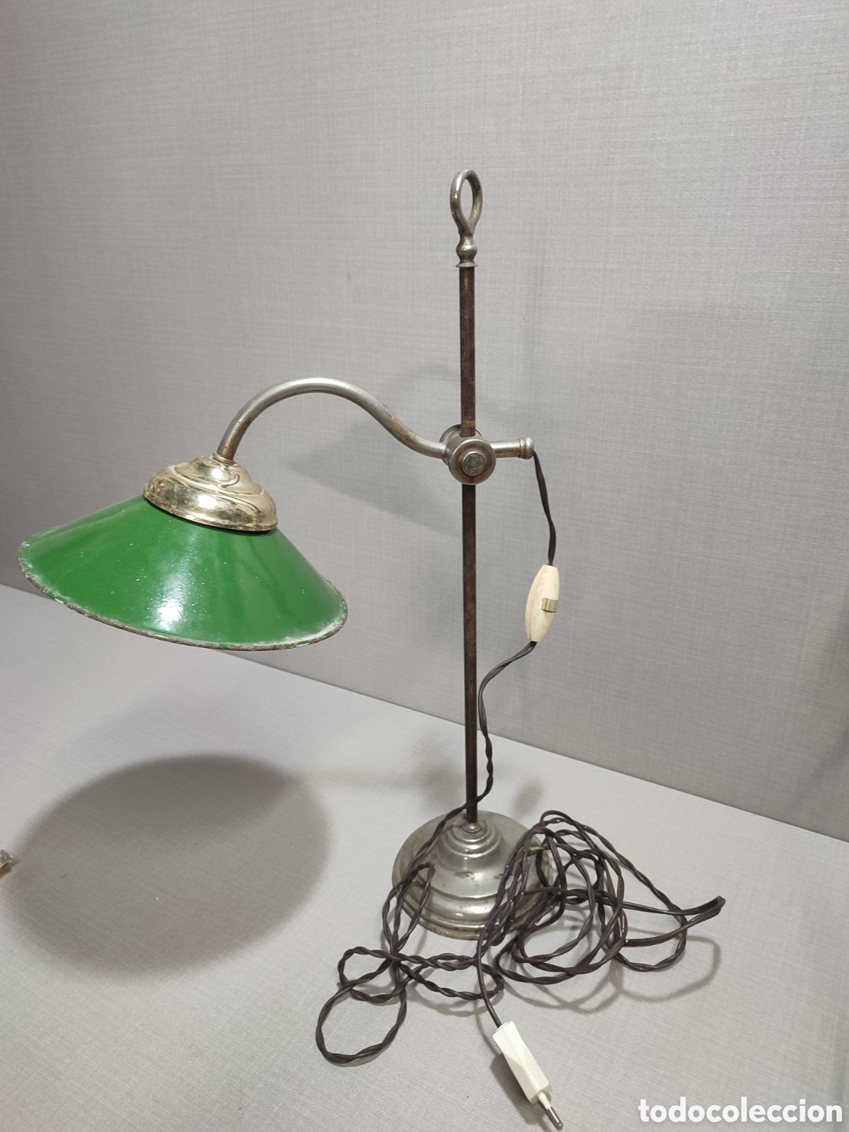 Antiguidades: Antigua y espectacular lampara de escritorio marca BGL, Brevette S.G.D.G. circa 1940