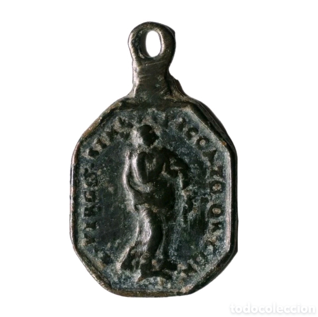 Antig&uuml;edades: ANTIGUA MEDALLA INMACULADA Y CALIZ S. XVII