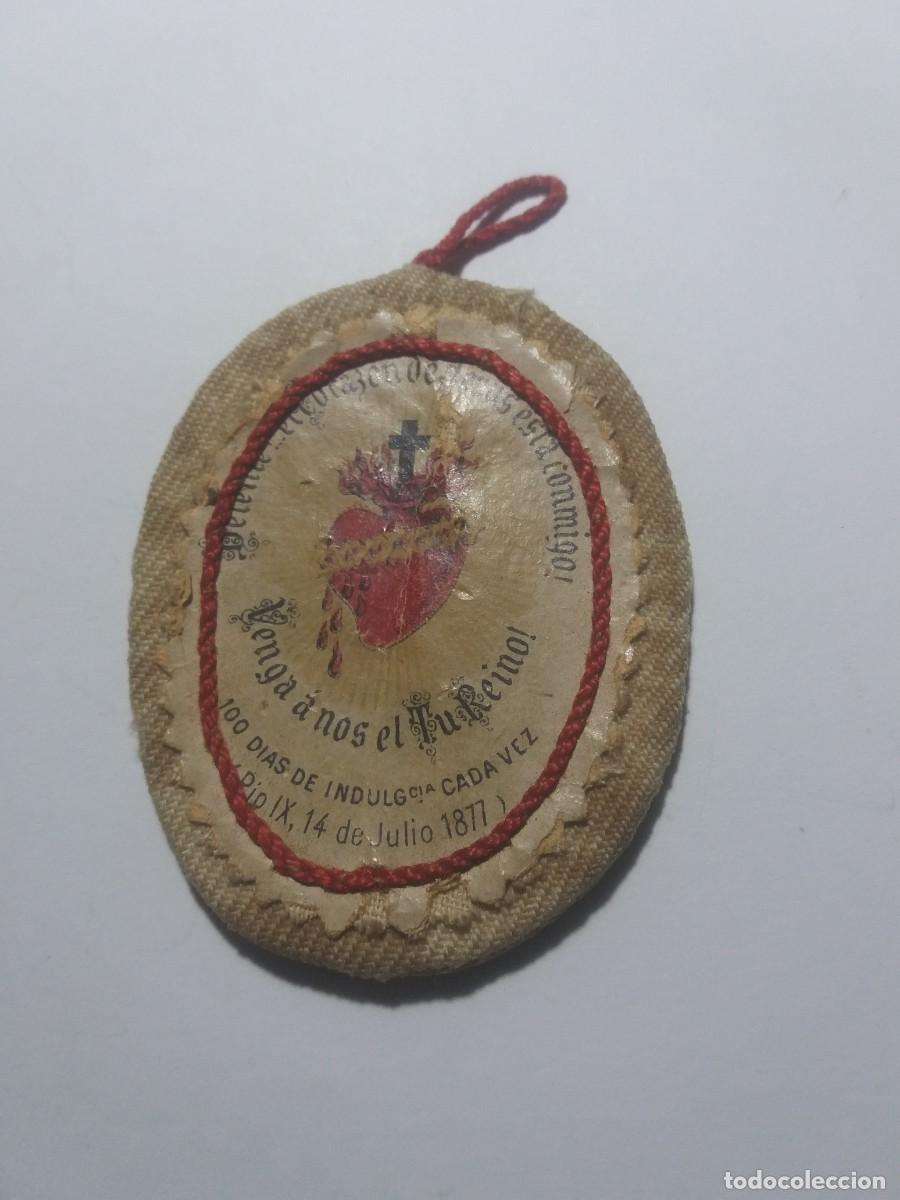 Antig&uuml;edades: Detente bala CORAZON DE JESUS Papa PIO IX 14 Julio 1877