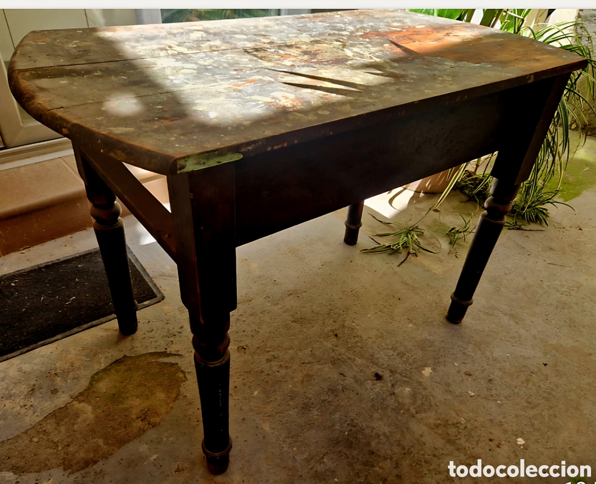 Antig&uuml;edades: Mesa Catalana para restaurar - Foto 2