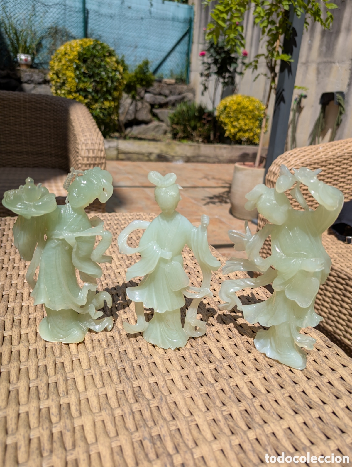 Antig&uuml;edades: Figuras orientales de jade