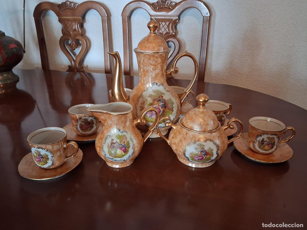Antig&uuml;edades: Juego de caf&eacute; completo porcelana Nuria 16