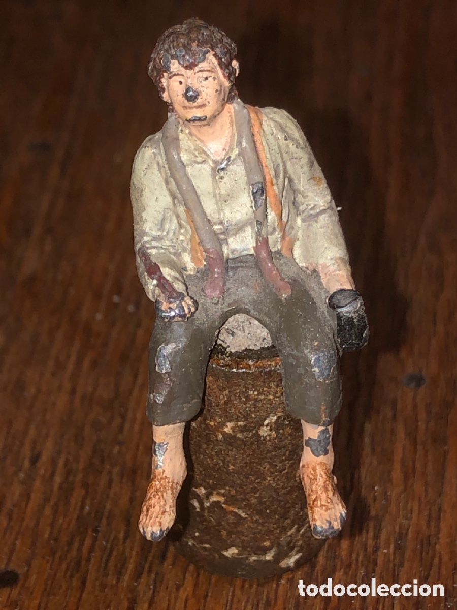 Antig&uuml;edades: Figura de plomo a&ntilde;os 80