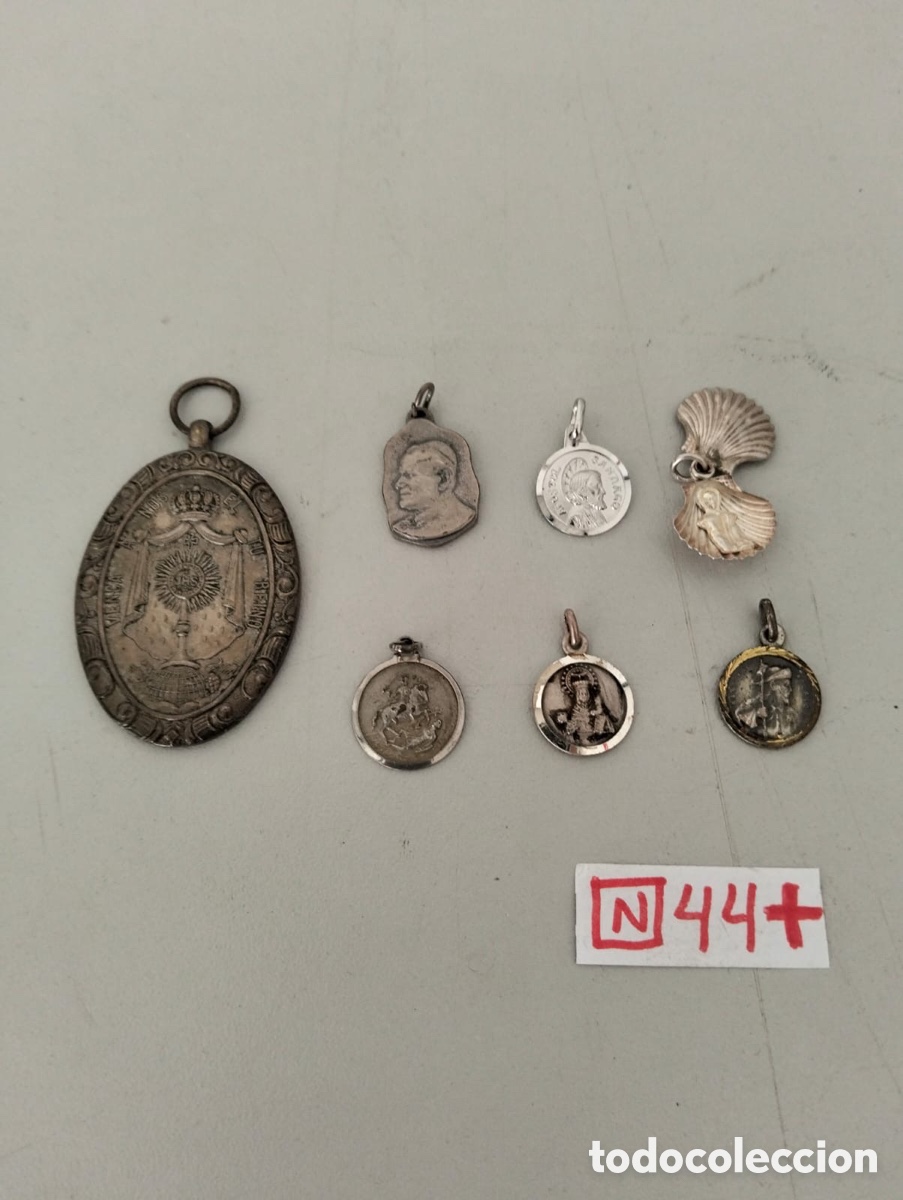 Antig&uuml;edades: Lote de medallas religiosas antiguas