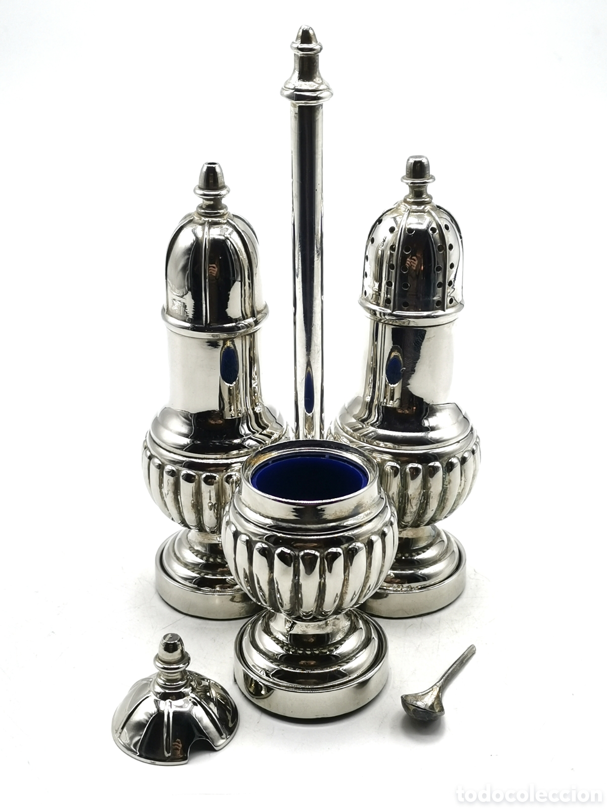 Antig&uuml;edades: SAZONADOR DE MESA ANTIGUO PESADO, ESTILO GEORGIANO PRECIOSO Y DETALLADO DISE&Ntilde;O