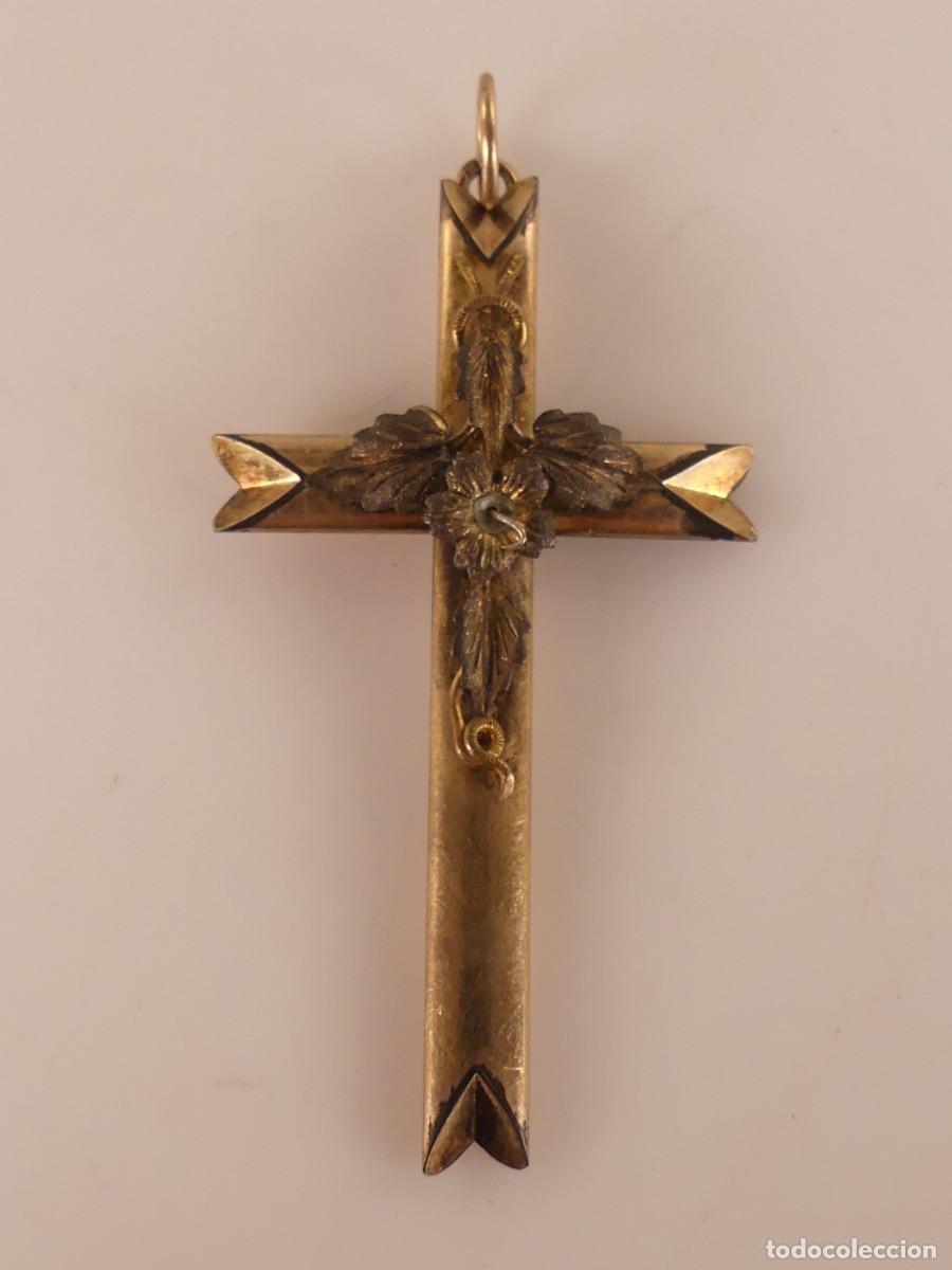Antiquit&auml;ten: PRECIOSO COLGANTE CRUZ DE METAL