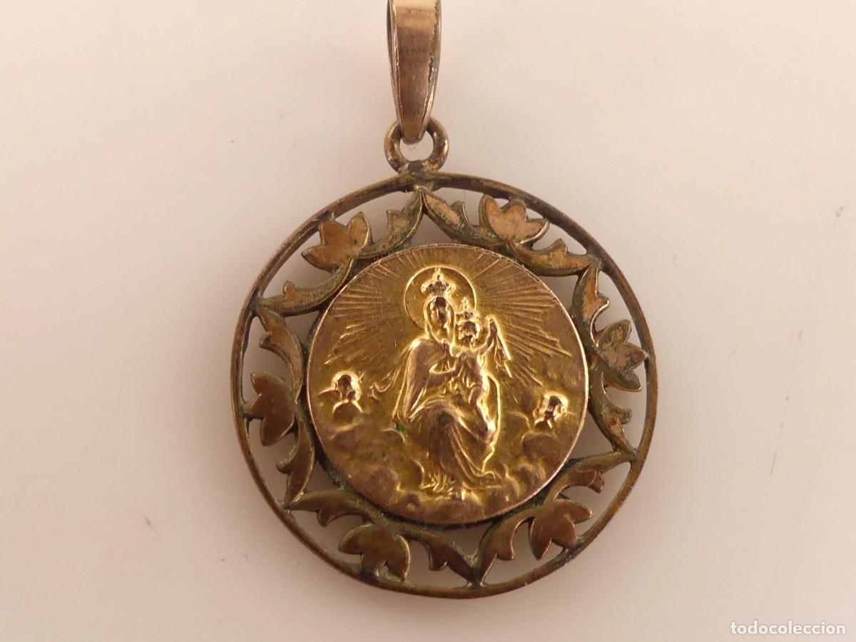 Oggetti Antichi: MEDALLA RELIGIOSA VIRGEN CON EL NI&Ntilde;O