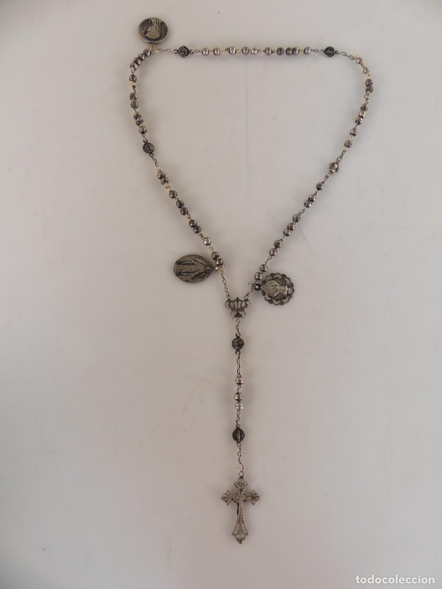 Antiques: Maravilloso Rosario Precioso Objeto Religioso Excelente Detallado