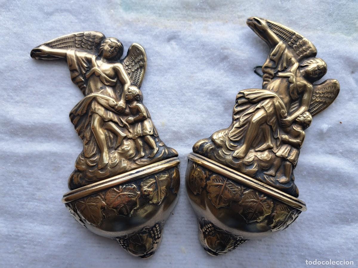 Antig&uuml;edades: BENDITERAS BRONACE A&Ntilde;OS 50 - Foto 1