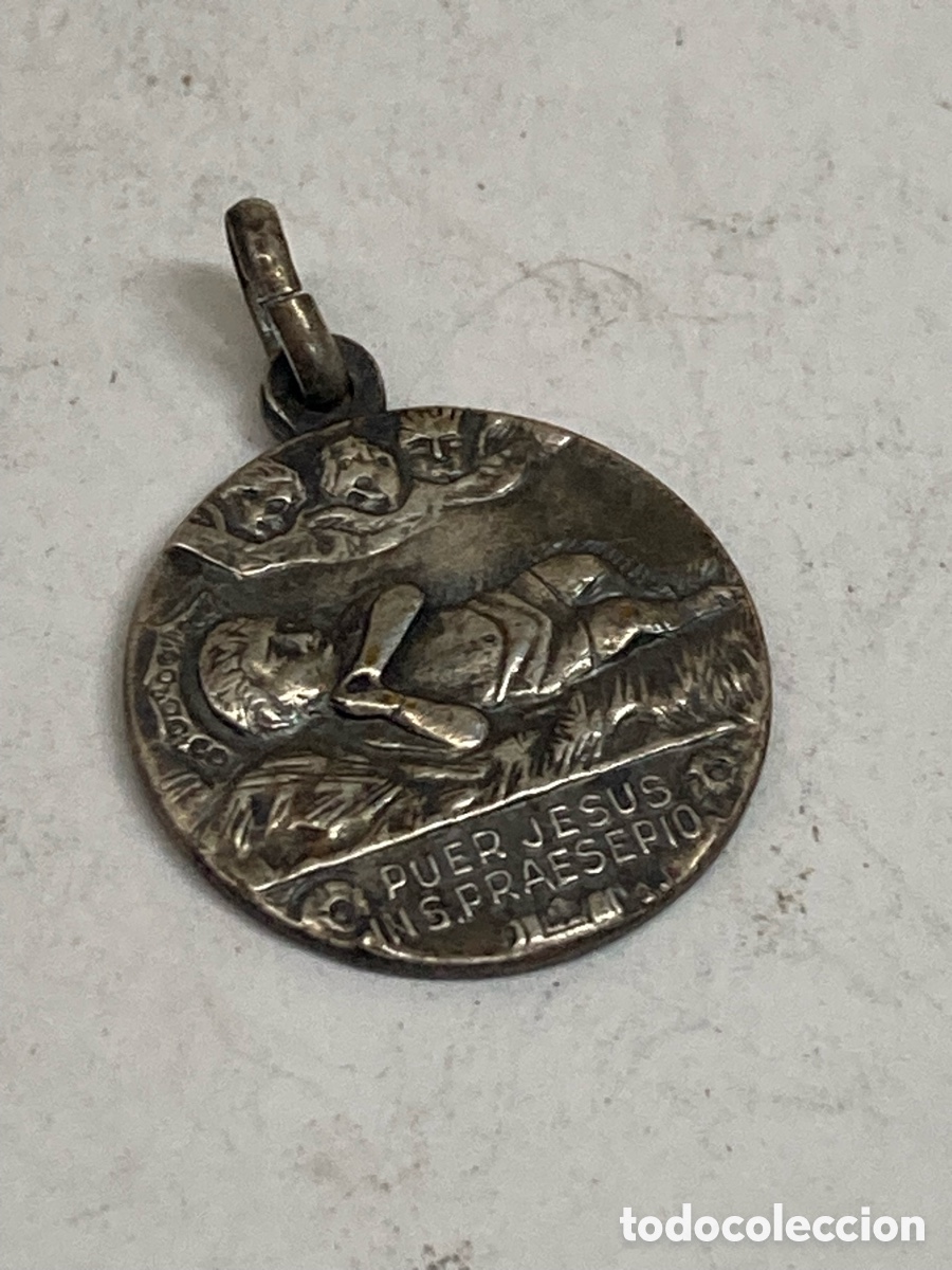 Antiquit&eacute;s: Medalla de plata religiosa C583