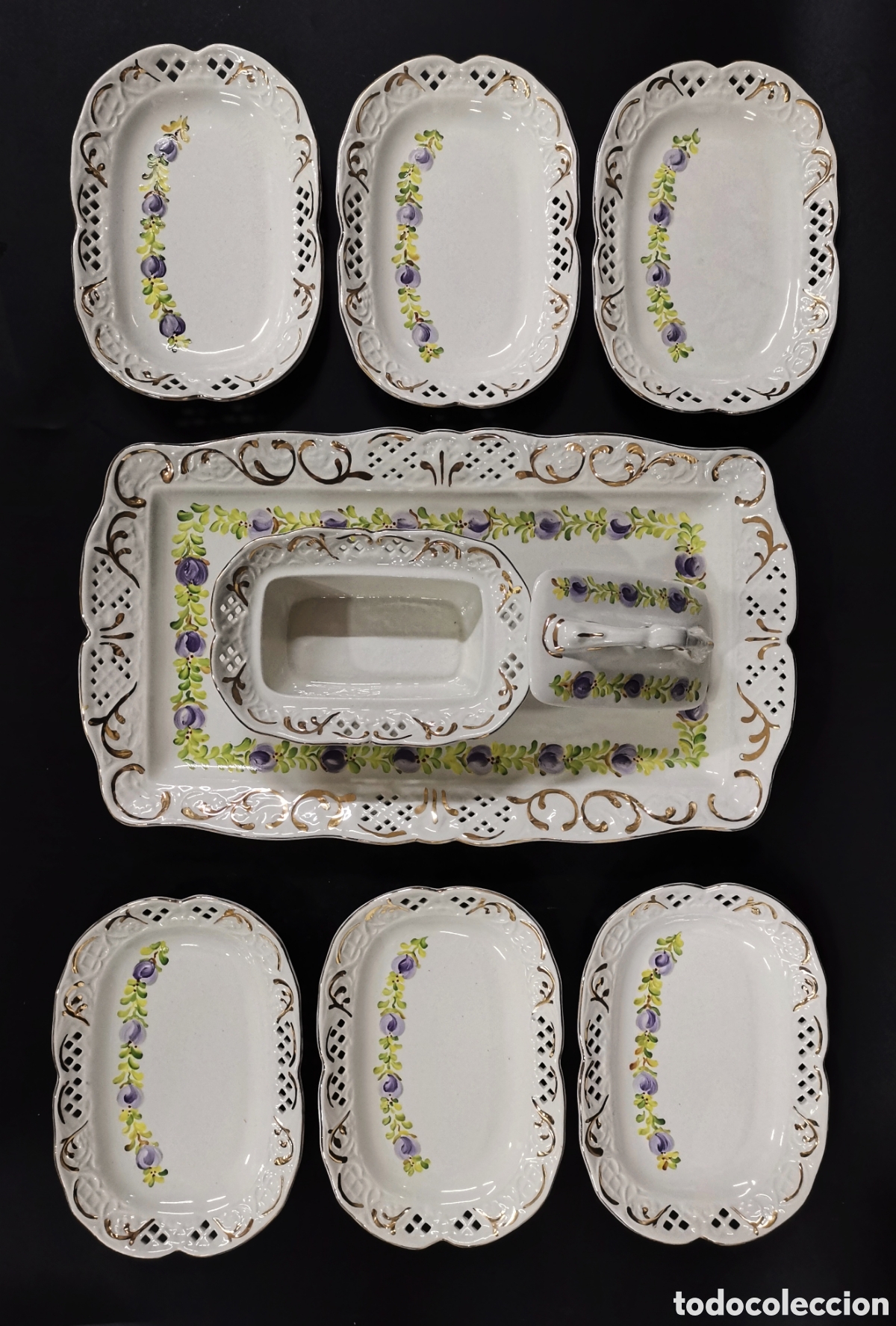 Antig&uuml;edades: PRECIOSO JUEGO DE POSTRE FENA PORZELLAN GERMANY