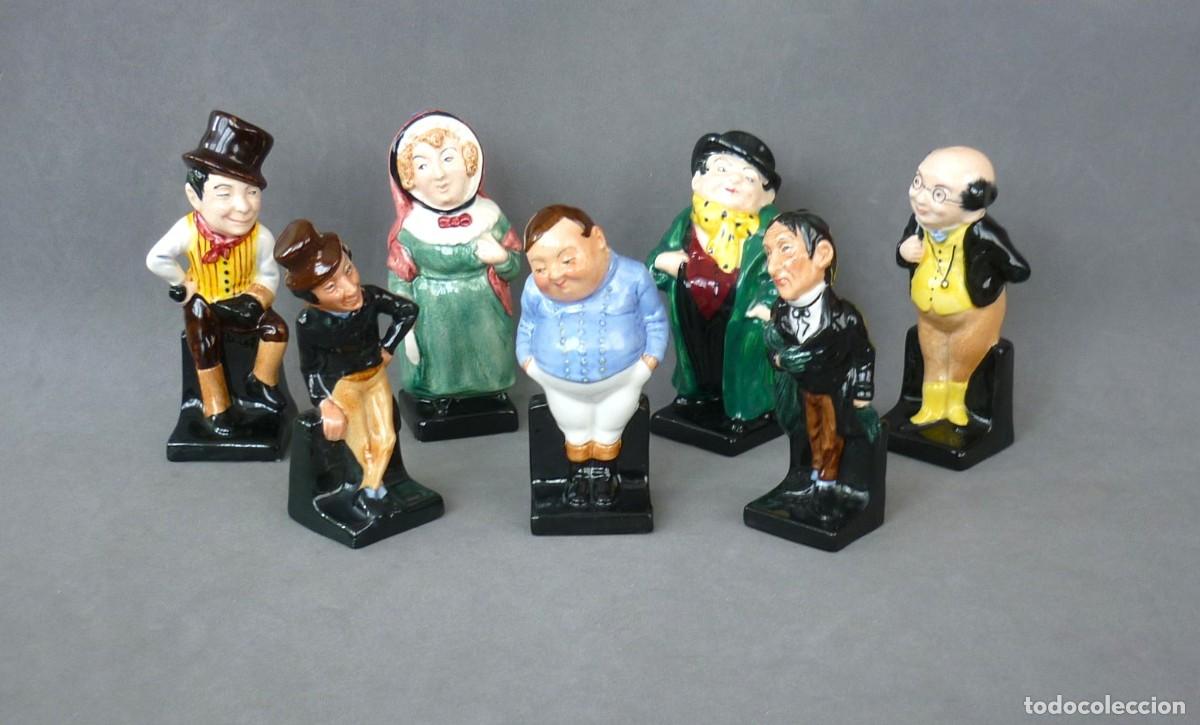 Antiques: Figuras Vintage Royal Doulton Personajes de Charles Dickens Los Papeles P&oacute;stumos del Club Pickwick