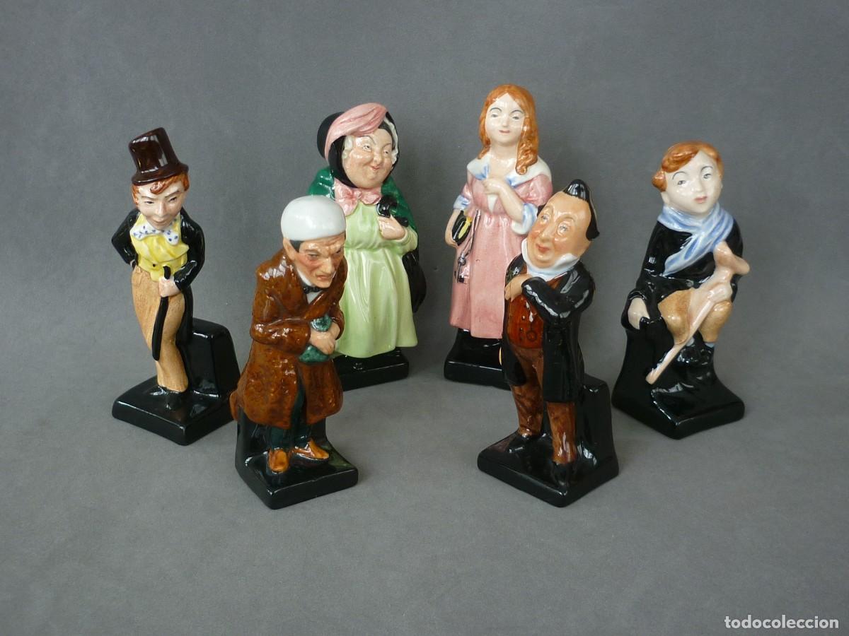 Antig&uuml;edades: Royal Doulton Personajes de Charles Dickens Cuento de Navidad Scrooge Chuzzlewit Tienda Antig&uuml;edades