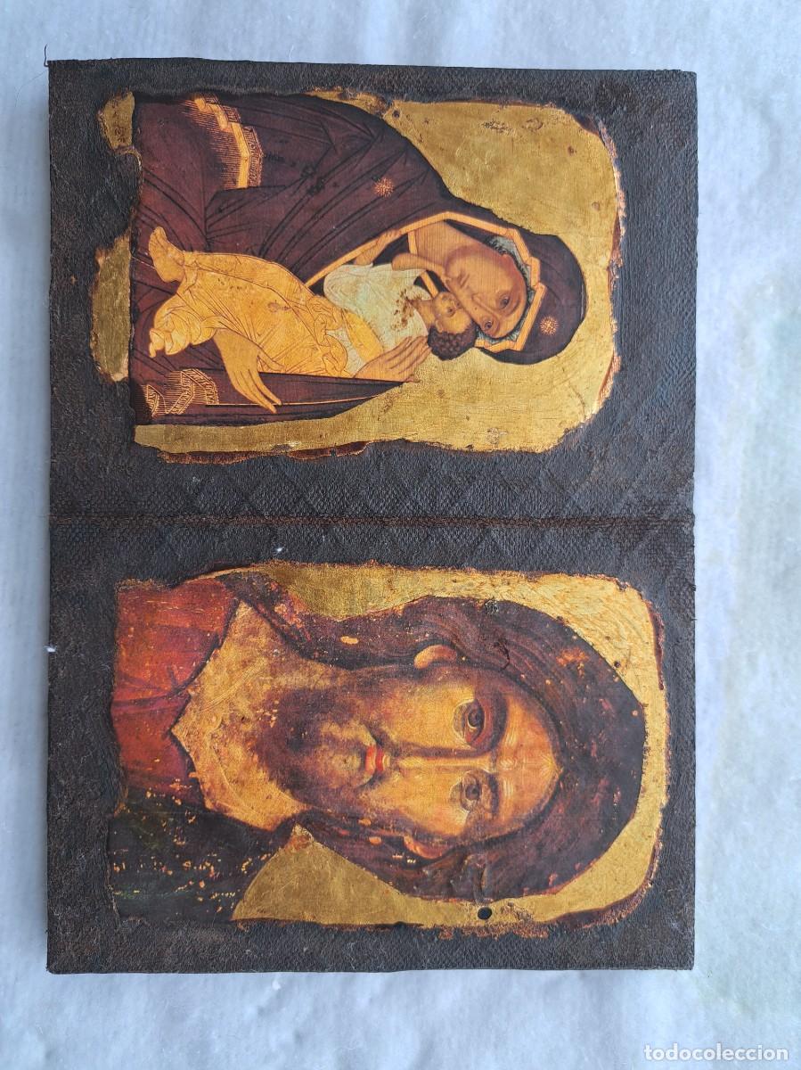 Antig&uuml;edades: DIPTICO VIRGEN Y CRISTO PLARA DE LEY - Foto 2