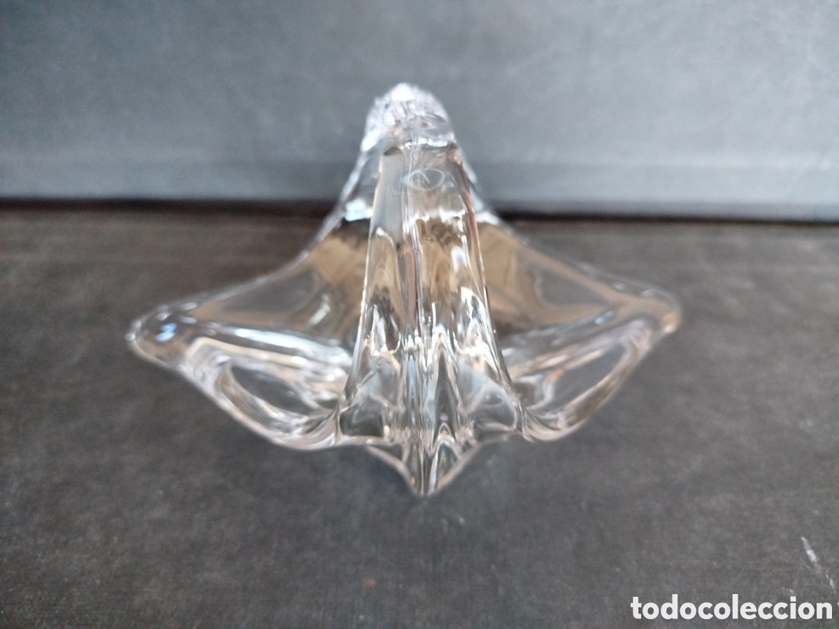 Antig&uuml;edades: CENICERO DE CRISTAL SOPLADO