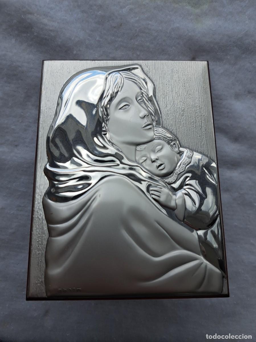 Antig&uuml;edades: VIRGEN CON NI&Ntilde;O EN PLATA DE LEY - Foto 1
