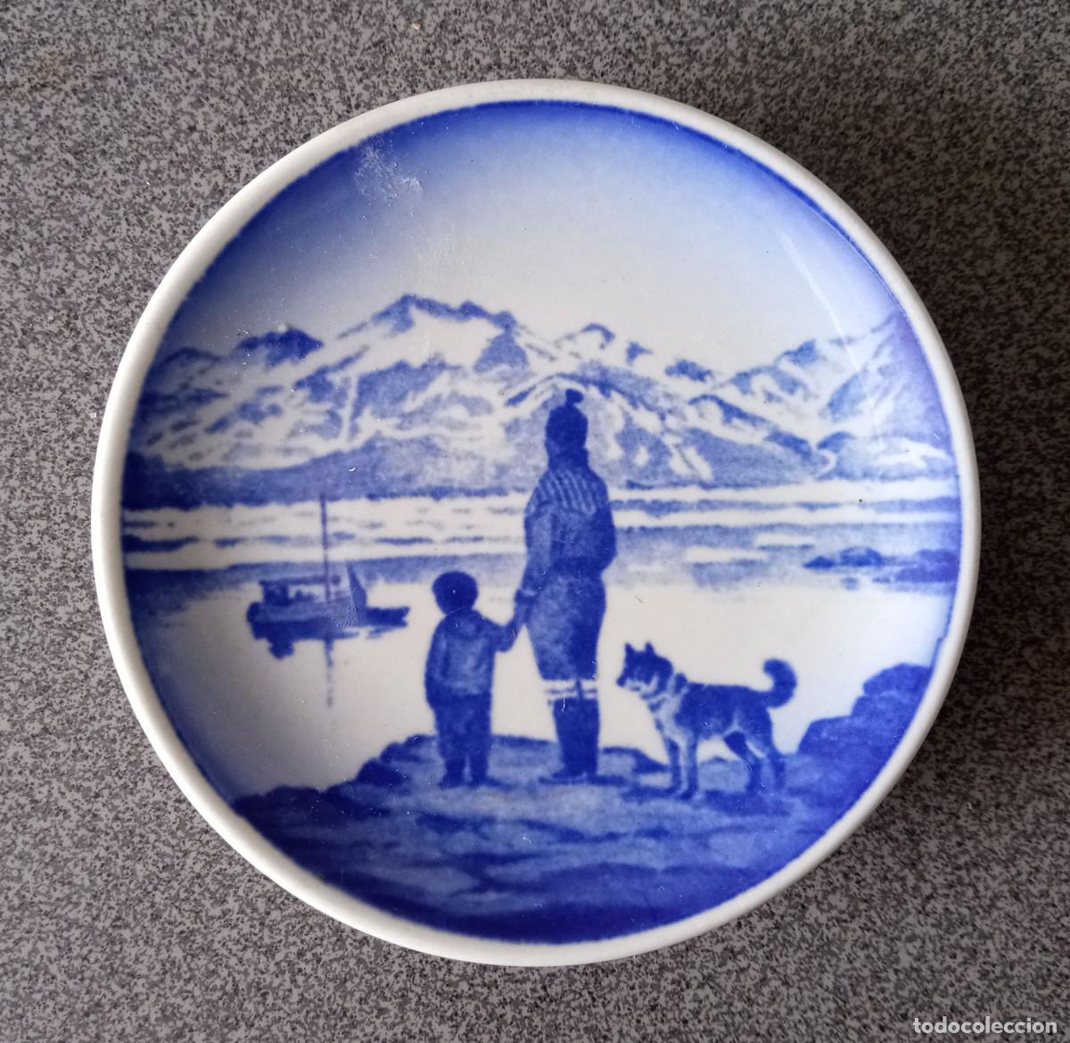 Antig&uuml;edades: Peque&ntilde;o plato porcelana Royal Copenhagen