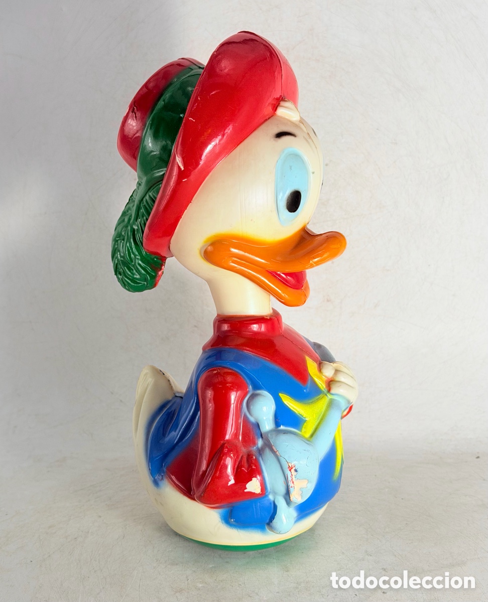 Antig&uuml;edades: Antigua Figura Pato Donald A&ntilde;os 60 Sonajero