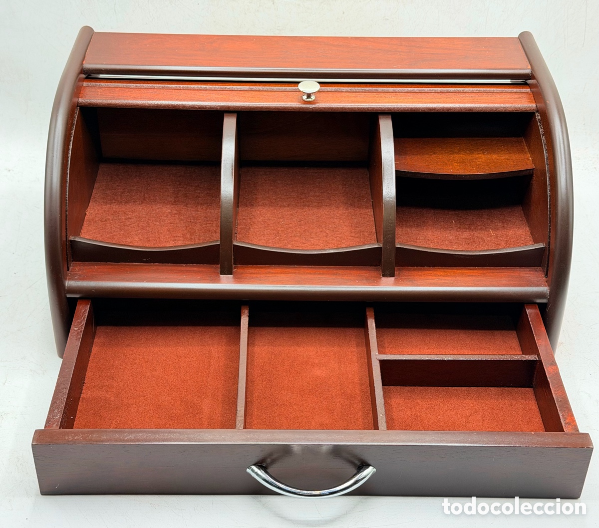 Antiquit&eacute;s: Antigua Caja de Persiana Escriban&iacute;a
