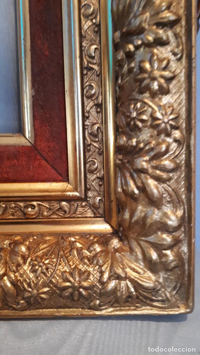 Antig&uuml;edades: Marco dorado siglo XIX. - Foto 7