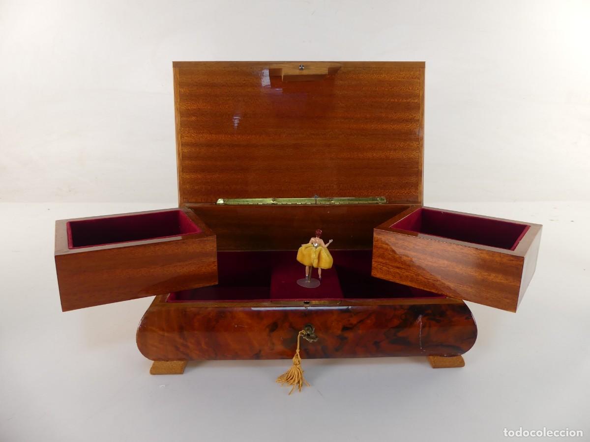Antiquit&eacute;s: PRECIOSO JOYERO CON CAJA MUSICAL Y BAILARINA BONITA DECORACION