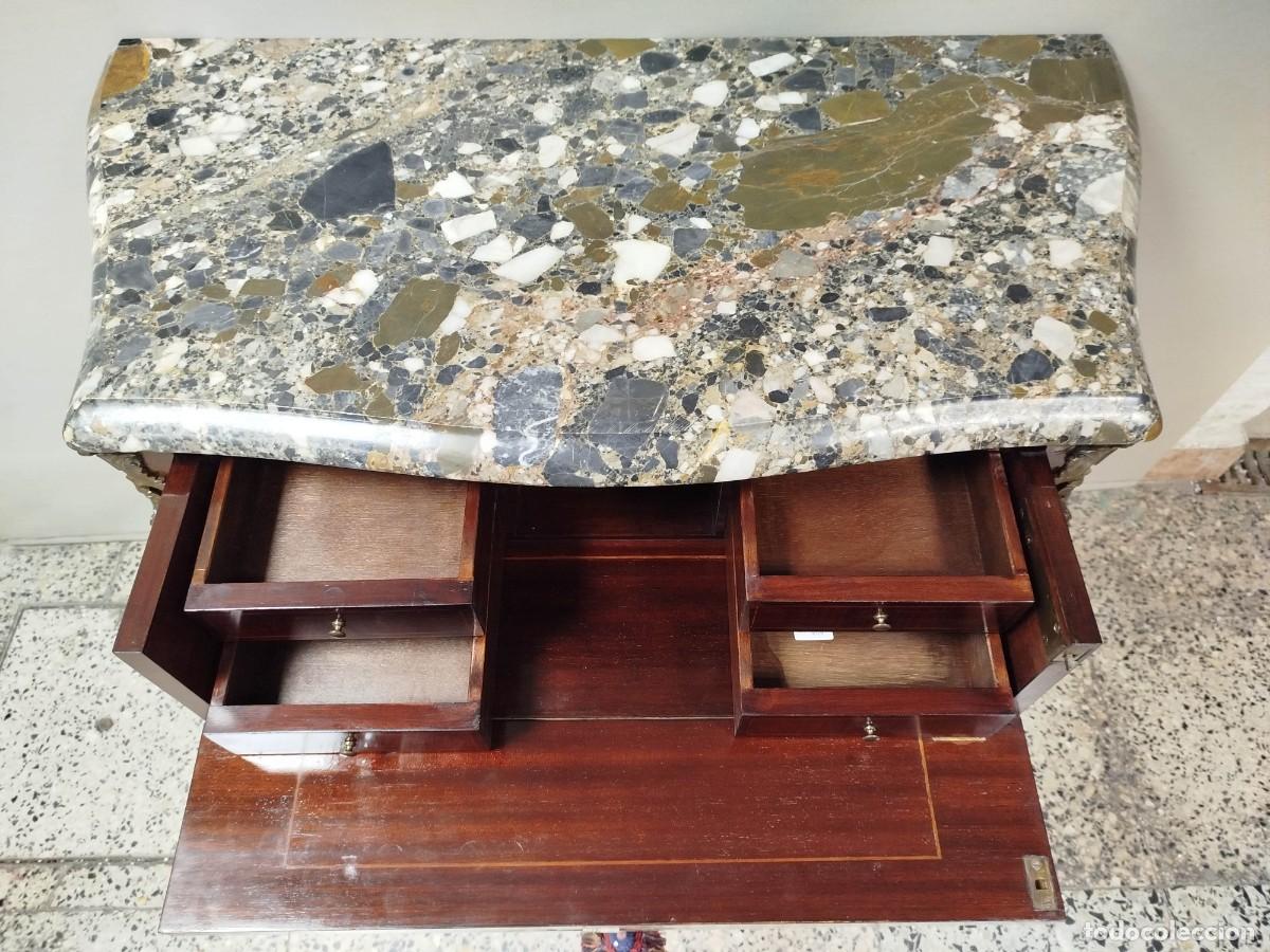 Antig&uuml;edades: COMODA ESCRITORIO LUIS XV - Foto 7