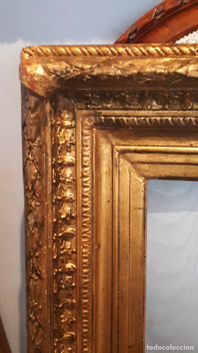 Antig&uuml;edades: Marco dorado siglo XIX. - Foto 3