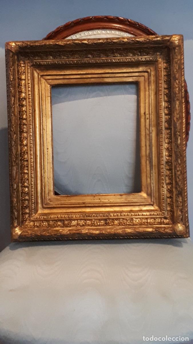 Antig&uuml;edades: Marco dorado siglo XIX. - Foto 1