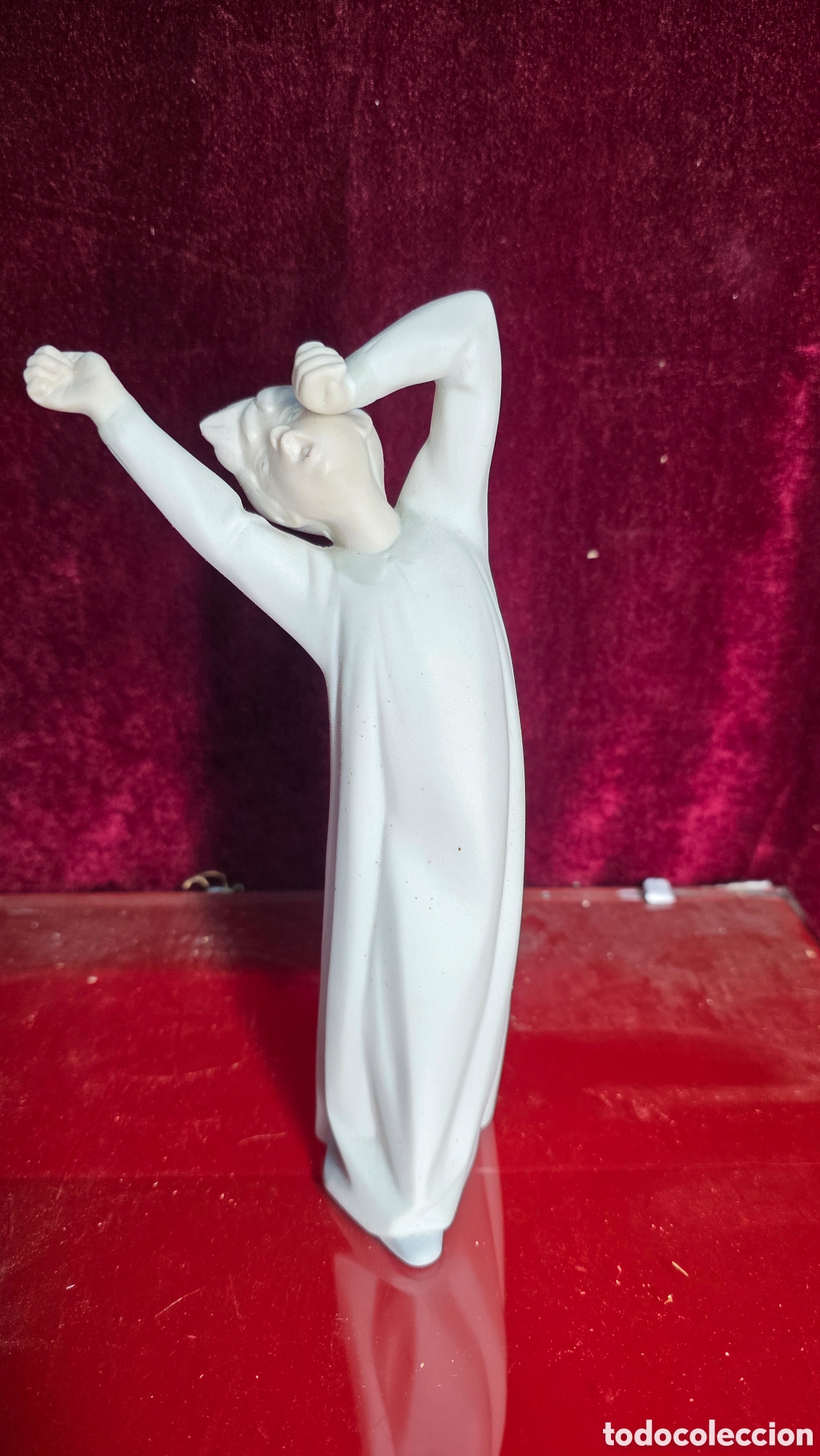Antig&uuml;edades: Figura porcelana nao de lladro